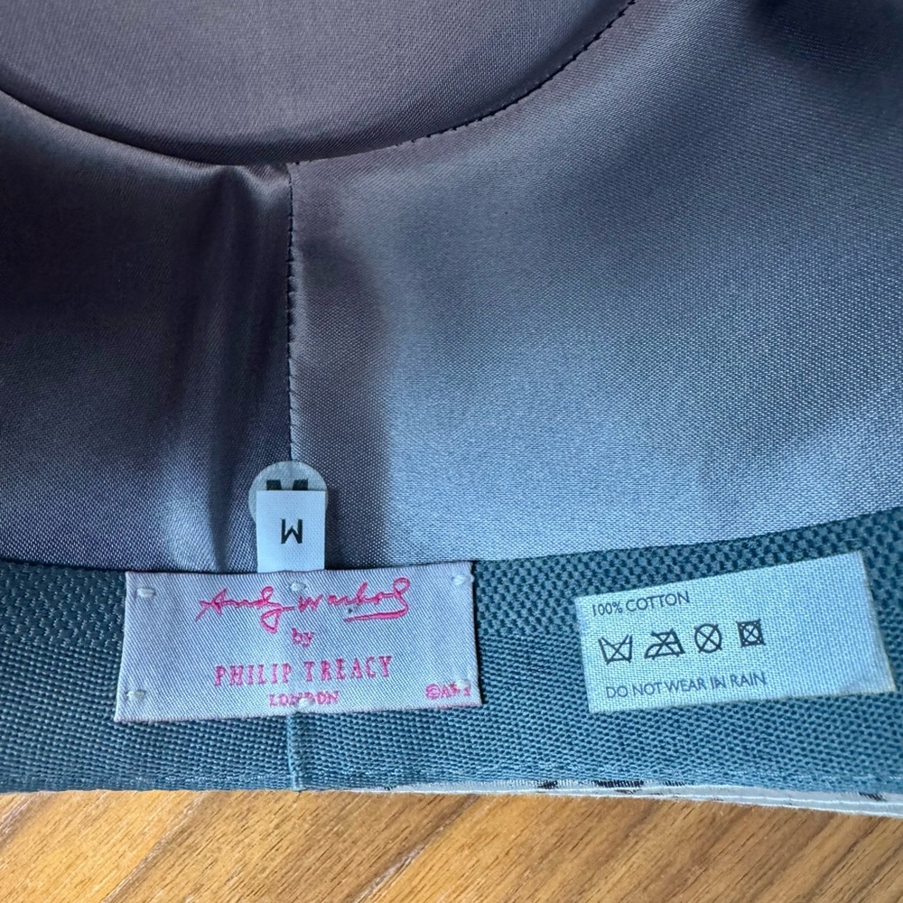 Philip Treacy Gray Artistic Bucket Hat - Picture 6 of 6